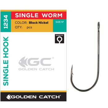 Cirlig GC Single Worm 1234BN №2 (5buc) 