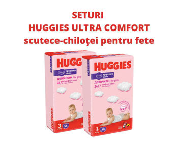 купить Набор трусики для девочек Huggies 3 (7-11 кг),  2x58 шт. в Кишинёве 