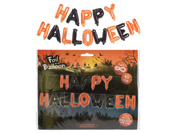 Ghirlanda litere gonflabile "Happy Halloween" 40cm 