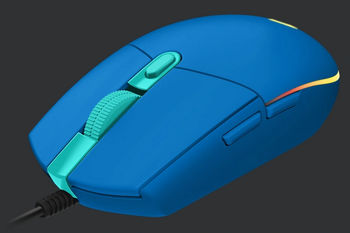 Gaming Mouse Logitech G102 Lightsync, Optical, 200-8000 dpi, 6 buttons, Ambidextrous, RGB, Blue USB 