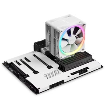 AC NZXT "T120 RGB White" (17.2-27.56dBA, 500-1800RPM, 1x120mm, RGB, PWM, 4 Heatpipes) 