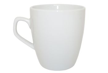Чашка 300ml, белая, фарфор 