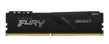 16GB DDR4-3600MHz  Kingston FURY Beast (KF436C18BB/16), CL18-22-22, 1.35V, Intel XMP 2.0, Black 