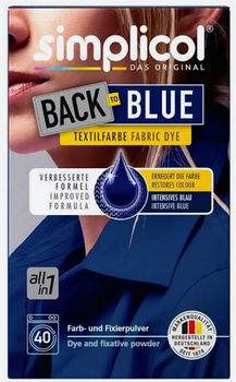 SIMPLICOL Back-to-BLUE Краска для окрашивания и восстановления цвета одежды в стиральной машине (синий), 400 г 