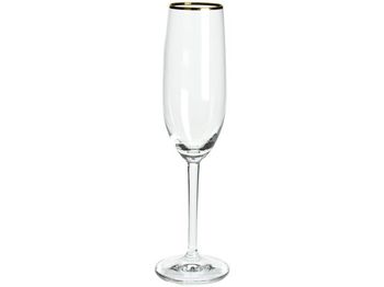 Бокал для шампанского Golden Rim 180ml, стекло 