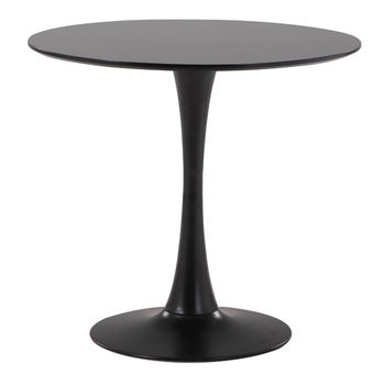 купить Круглый стол с поверхностью из MDF и металлической ножкой 900x740 мм, черный в Кишинёве 
