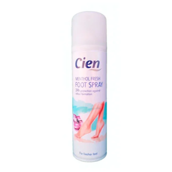 Cien menthol spray pentru picioare proaspete "Cu mentol" Deodorant spray pentru picioare 200 ml 