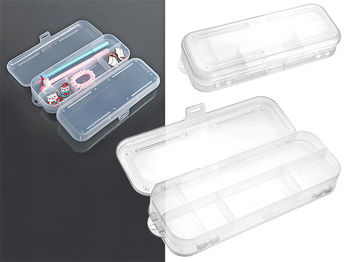 Organizator pentru depozitarea obiectelor mici Econova, 22X8.5X4.5 cm, dublu, transparent 