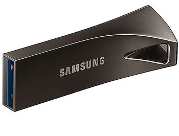 32GB USB Flash Drive Samsung BAR Plus MUF-32BE4/APC, Read 200MB/s, Titan Gray Metal Body, USB 3.1, waterproof, shock-proof, temperature-proof, magnet-proof, and X-ray-proof, (memorie portabila Flash USB/внешний накопитель флеш память USB)