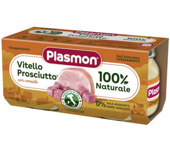 Plasmon Пюре из телятины с прошутто (6+ мес) 2 х 80 г 