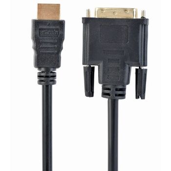 Cable HDMI to DVI  7.5m Cablexpert, male-male, GOLD, 18+1pin single-link, CC-HDMI-DVI-7.5MC 