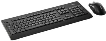 Комплект клавиатуры и мыши Fujitsu LX900, беспроводной, черный 