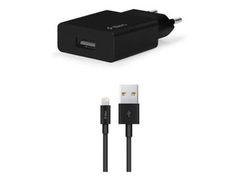 ttec Wall Charger Smart Travel with Cable USB to Lightning 2.4A (1.2m), Black 