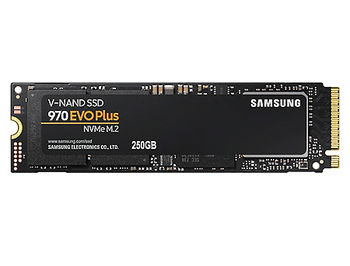 250GB SSD NVMe M.2 Gen3 x4 Type 2280 Samsung 970 EVO Plus MZ-V7S250BW, Read 3500MB/s, Write 2300MB/s (solid state drive intern SSD/внутрений высокоскоростной накопитель SSD)