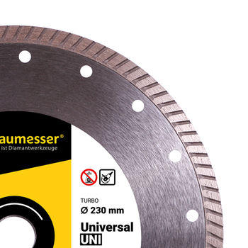 cumpără Disc diamantat Baumesser Turbo 230x2,3x9x22,23 Baumesser Universal în Chișinău 
