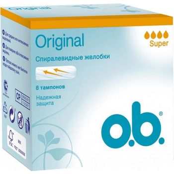 купить O.B. тампоны Original Super, 8шт в Кишинёве 