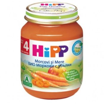 cumpără Hipp 4263 Pireu măr,morcov (4 luni) 125g în Chișinău 