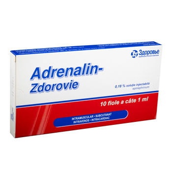 cumpără Adrenalina-Zdorovye h/tr. 0.18% 1ml sol.inj. N10 în Chișinău 