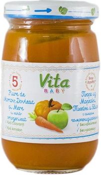 купить Vita Baby пюре морковь, тыква и яблоко, 5+мес. 180г в Кишинёве 