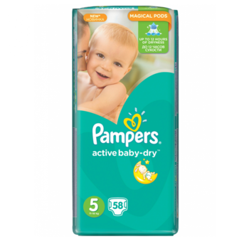 cumpără Pampers Scutece Jumbo 5, 11-18 kg, 58 buc. în Chișinău 