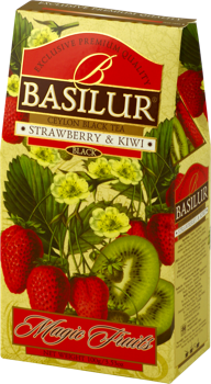 Ceai negru  Basilur Magic Fruits,  Strawberry & Kiwi, 100 g 