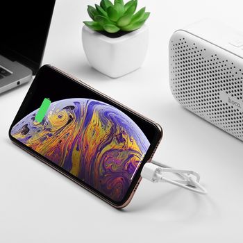Кабель Hoco X31 Lightning + Держатель [White] 