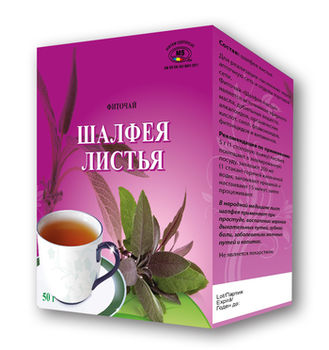 ШАЛФЕЯ ЛИСТЬЯ, фиточай 50 г. 