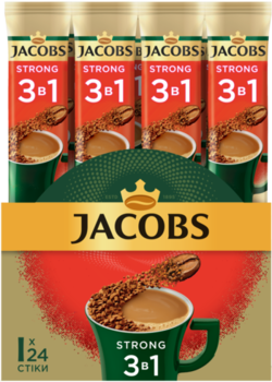 Cafea Jacobs FD "Strong" 3 in 1  (24 plicuri) 