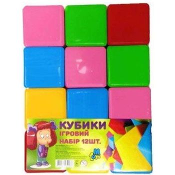 купить M Toys кубики Цветные, 12 шт в Кишинёве 