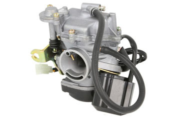 Carburator complet Gy6 80 (Kunfu) (Plast Pc) Vacuum constant (fund plastic, diametru scurt 28 mm, diametru filtru 38 mm) 
