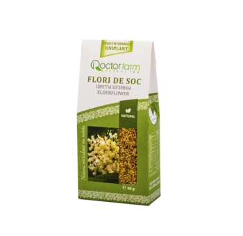 Ceai de plante Doctor Farm flori de soc, 40g 