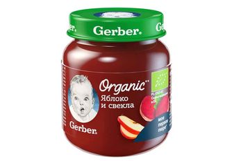 купить Gerber пюре Органик яблоко свекла, 6+ мес, 125 гр в Кишинёве 
