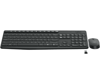 Tastatura+mouse Logitech MK235 Grey Wireless Combo, Keyboard+Mouse, 920-007948 (set fara fir tastatura+mouse/беспроводной комплект клавиатура+мышь)