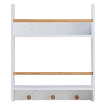 Raft decorativ U-Grow UGRD117-WH pentru depozitare cărți și jucării