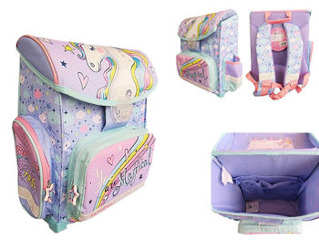 Ghiozdan PREMIUM Pastel unicorn 36X27X14cm 