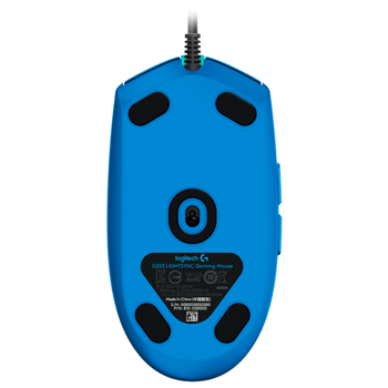 Gaming Mouse Logitech G102 Lightsync, Optical, 200-8000 dpi, 6 buttons, Ambidextrous, RGB, Blue USB 