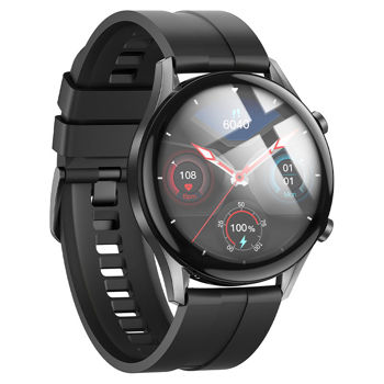 Hoco Y7 Smart Watch [Black] + Încărcător wireless inclus in cutie 