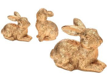 Сувенир "Кролик золотой" 13cm 