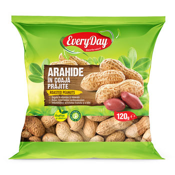 Arahide în coajă, prăjite 120g 