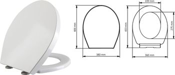 cumpără Capac WC duroplast, soft close KAMELYA  VISAM în Chișinău 