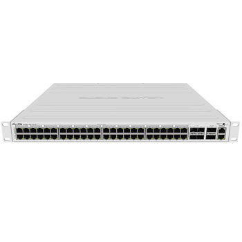 Wi-Fi router Mikrotik Cloud Router Switch CRS328-24P-4S+RM with RouterOS L5, 24 x Gigabit Ethernet ports, 4x 10Gbps SFP+ ports, Dual Boot and PoE output 500W, 1U rackmount case, CRS328-24P-4S+RM XMAS