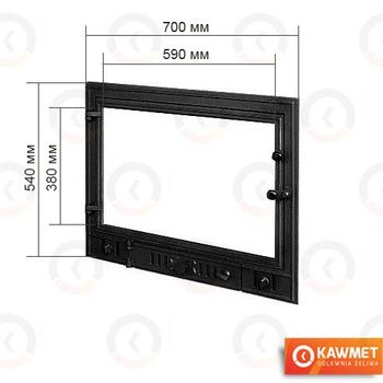 Дверца чугунная KAWMET W3 