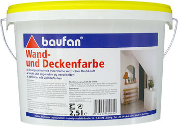 Vopsea latex mată 2,5 L. Wand-und Deckenfarbe  BF100400 