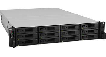 SYNOLOGY "RS3621xs+", 12-bay, 8-core Intel Xeon 2.1-2.7Ghz, 8Gb*1+3Slots, 2x10GbE, 4x1GbE, 2xPCIe 