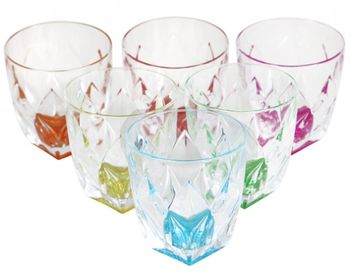 Набор стаканов цветных Ninphea 6шт, 260ml 