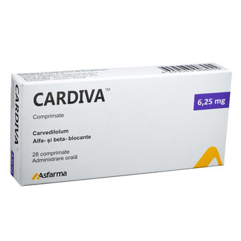 cumpără Cardiva 6.25mg comp. N14x2 în Chișinău 