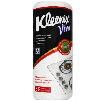 Cалфетки универсальные Kleenex Viva, 56 штук 