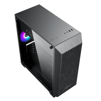 купить Case ATX GAMEMAX Nova N5, w/o PSU, 1x120mm, FRGB LED fan, ARGB LED strip, TG, USB 3.1, Black в Кишинёве 