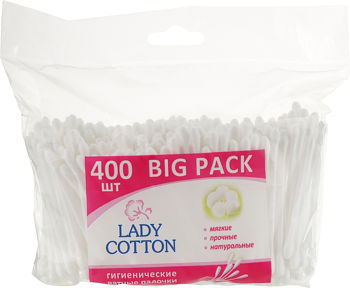 Ватные палочки Lady Cotton, 400 шт 