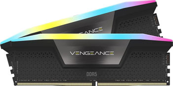 Оперативная память 32GB DDR5 Dual-Channel Kit Corsair Vengeance RGB Black 32GB (2x16GB) DDR5 (CMH32GX5M2E6000C36) PC5-48000 6000MHz CL36-44-44, Retail (memorie/память)